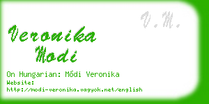 veronika modi business card